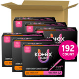 Kotex click tampón desplegado listo para uso con alta absorción