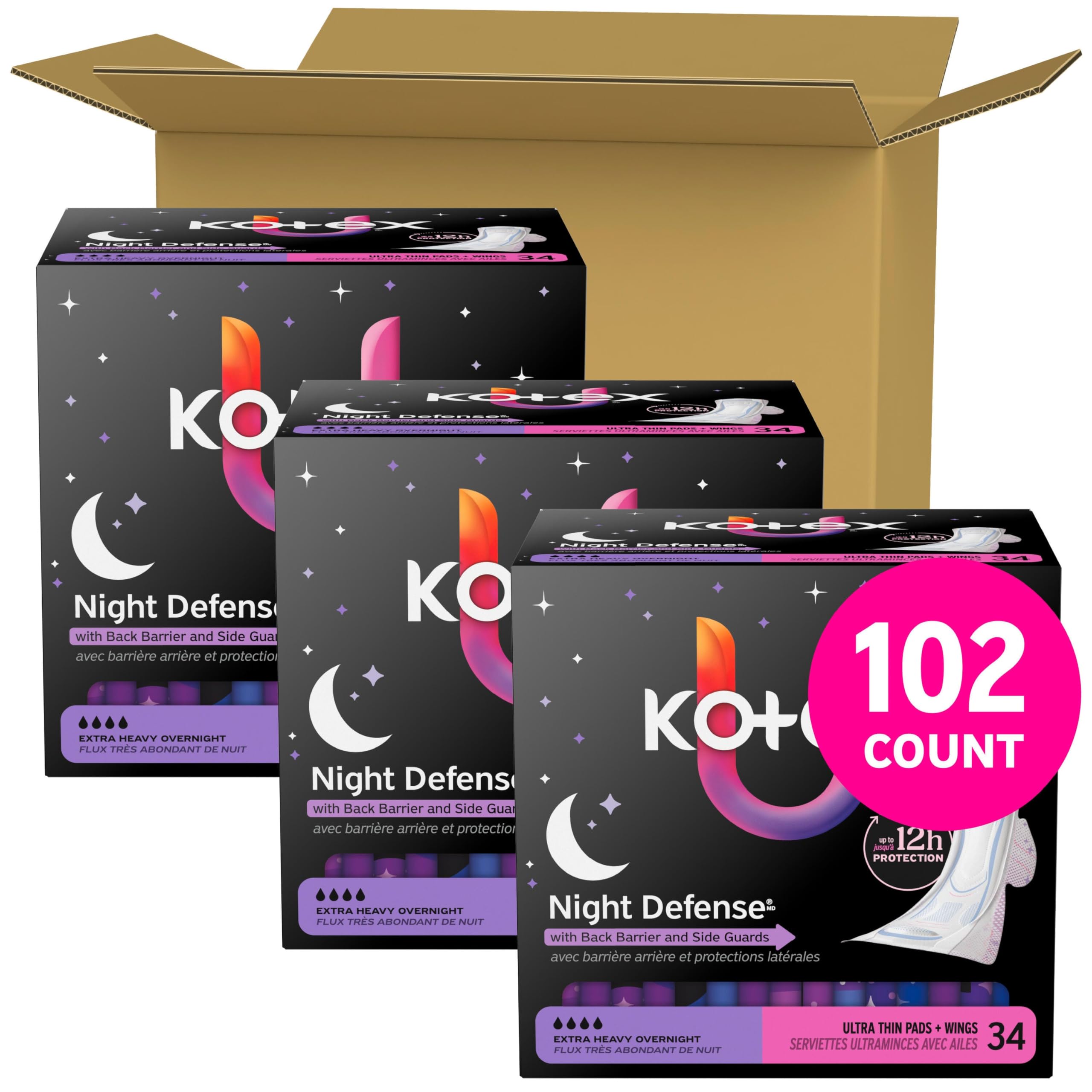 Kotex close-up de las alas que asegura ajuste y evita desplazamientos