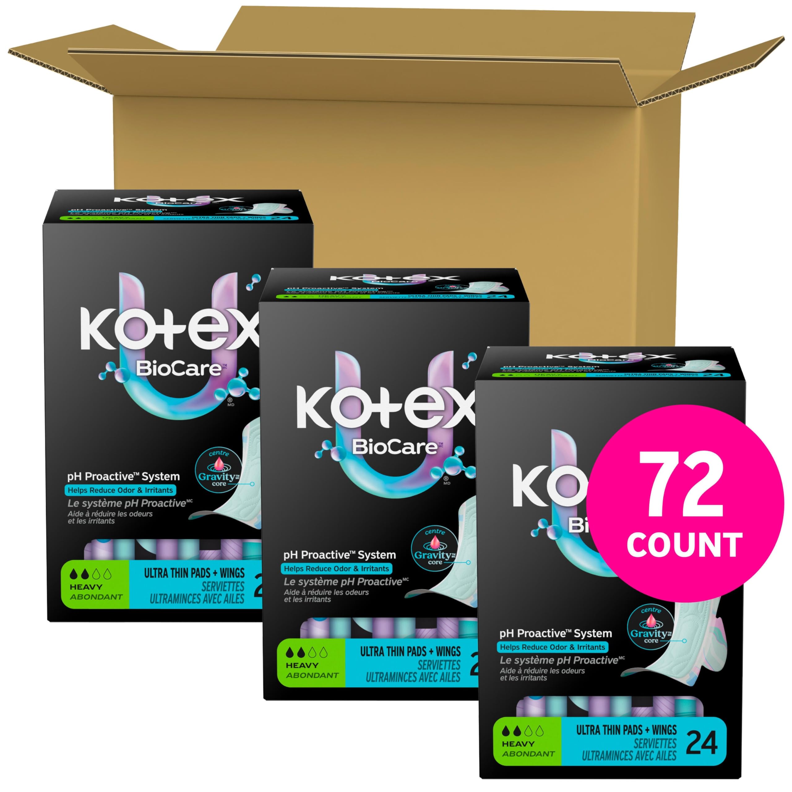 Kotex detalle de las alas que asegura mejor fijación y ajuste