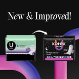 Kotex detalle del núcleo Gravity Core para máxima absorción y seguridad