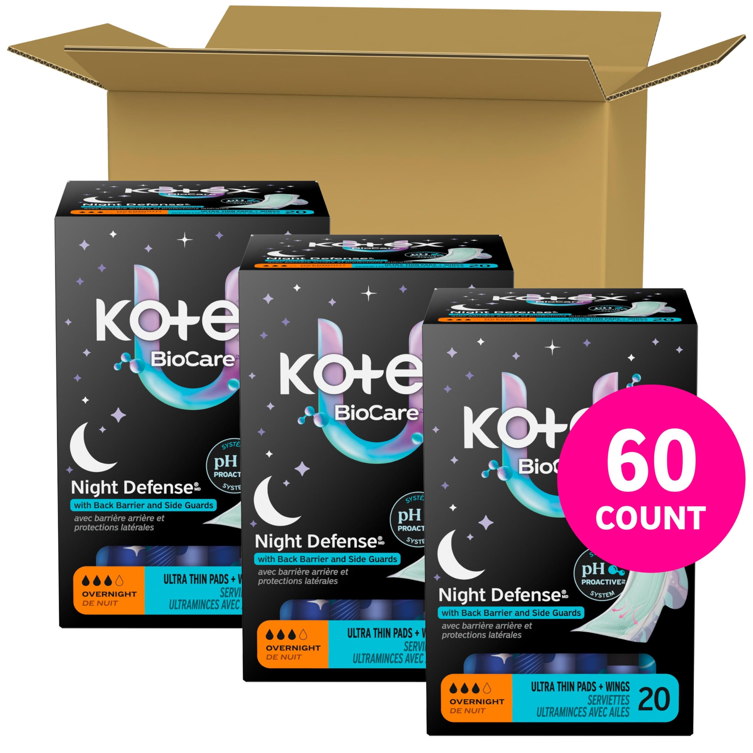 Kotex primer plano del Gravity Core que mantiene la superficie seca