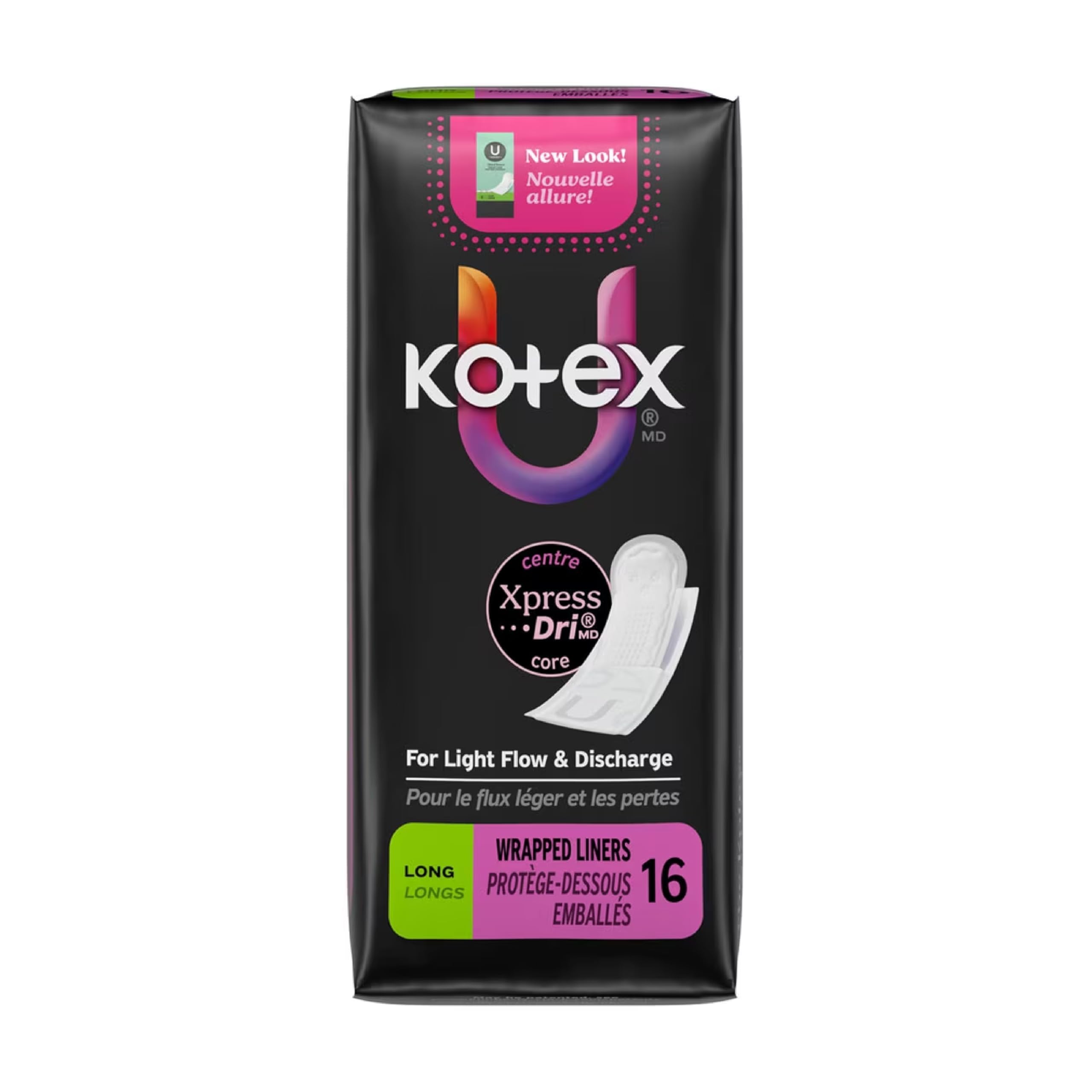 Kotex detalle de textura con cubierta suave que ofrece confort