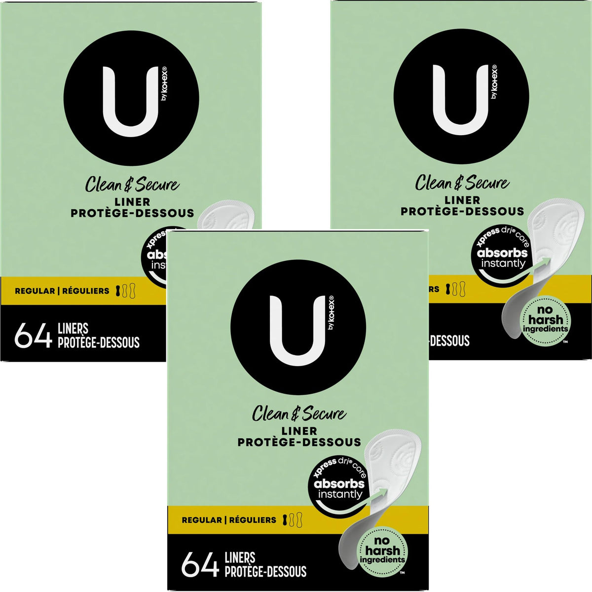Kotex empaque frontal mostrando 192 protectores, comodidad y cantidad