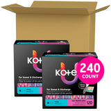 Kotex protector extendido mostrando perfil fino y comodidad