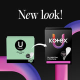 Kotex protector plegado y envuelto, higiene y transporte fácil