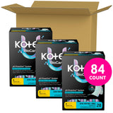 Kotex toalla plegada cerca con envoltorio para portar fácilmente