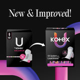 Kotex detalle de las alas que aseguran estabilidad y menos fugas