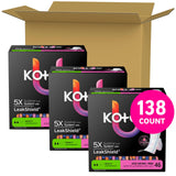 Kotex toalla doblada individualmente lista para usar y fácil transporte
