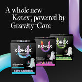 Kotex producto en dormitorio ilustrando protección nocturna confiable