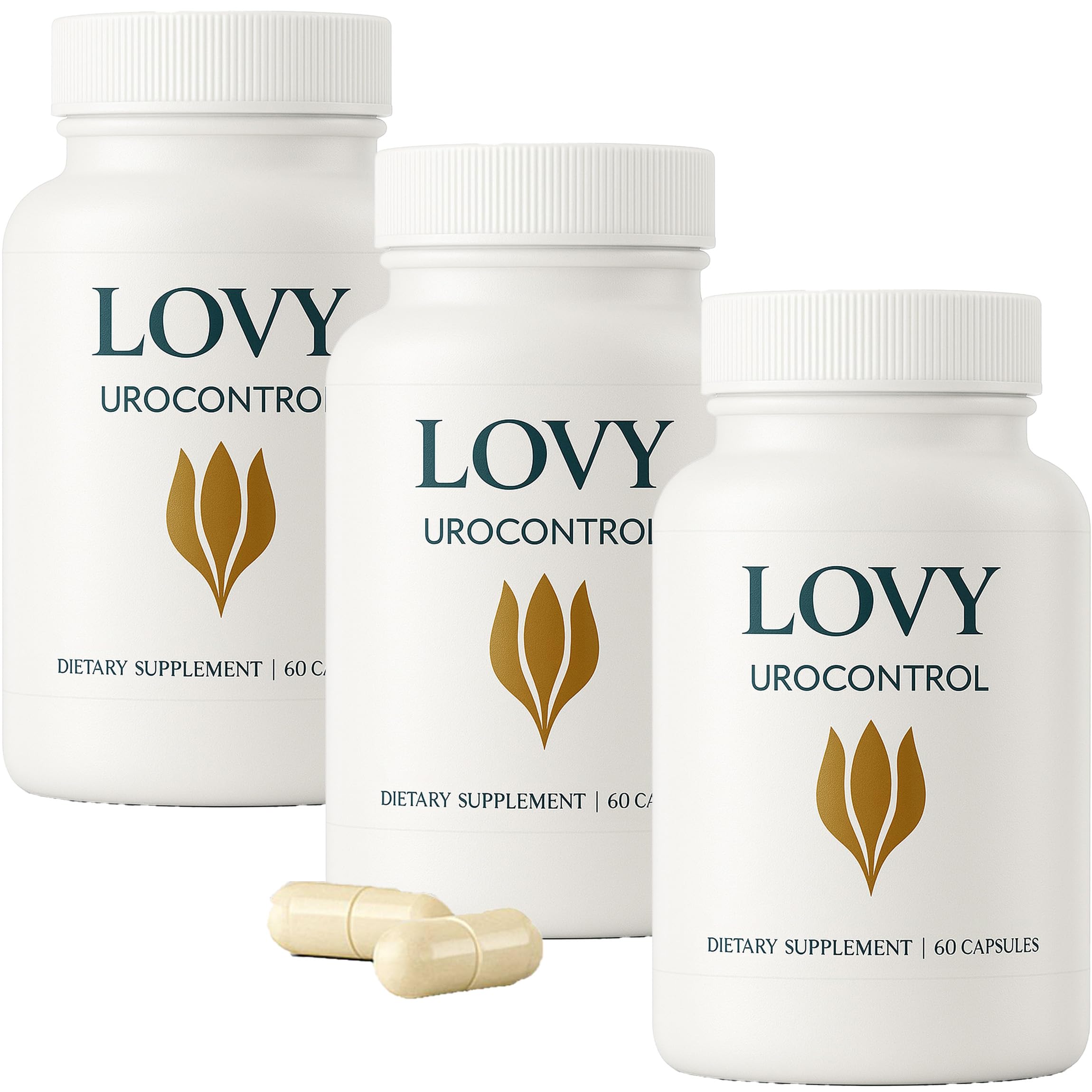 KOVGOCY Lovy Urocontrol frasco frontal mostrando diseño y cantidad