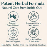 KOVGOCY Lovy Urocontrol ingredientes naturales visibles, apoyo herbal