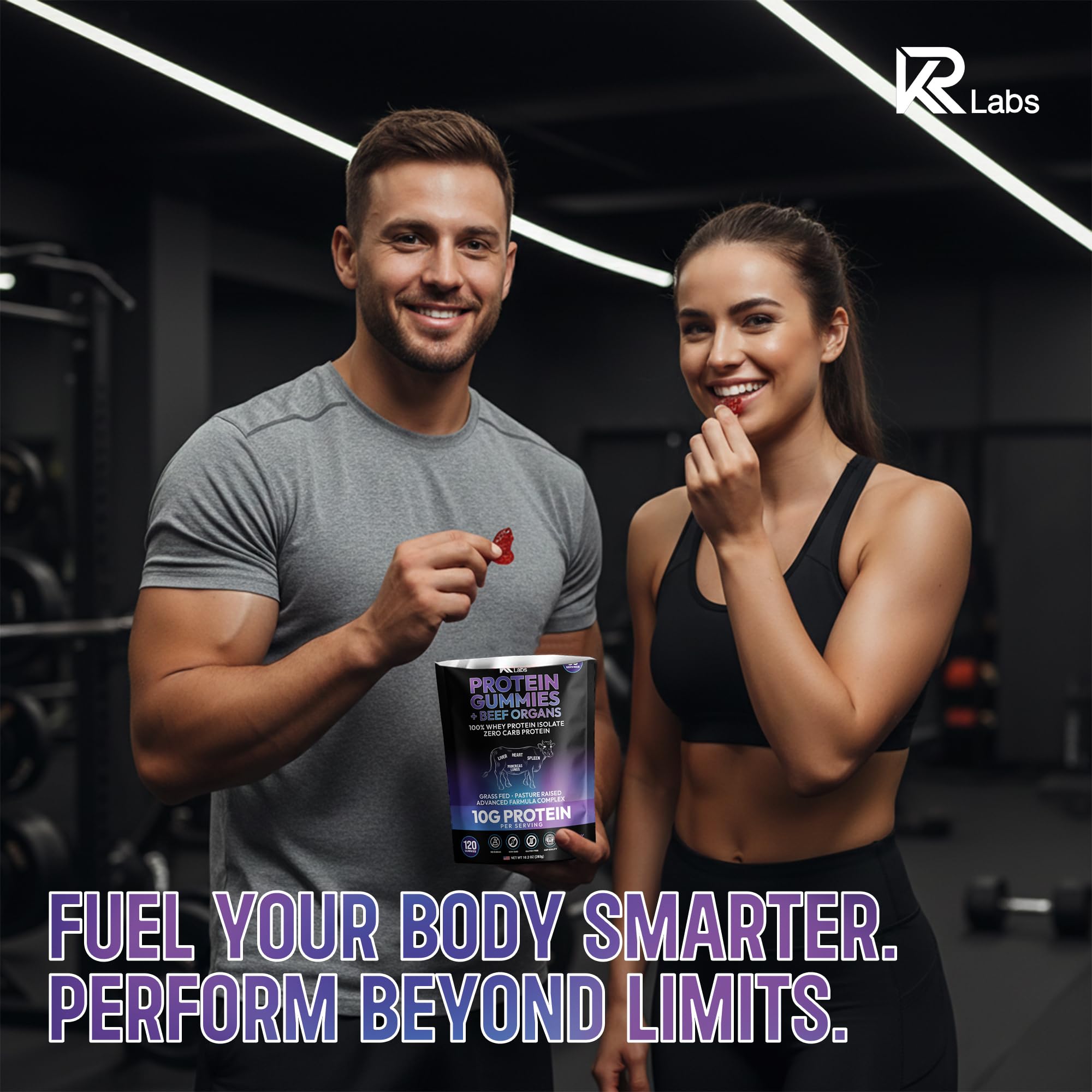KR Labs cierre resellable del paquete, conserva frescura