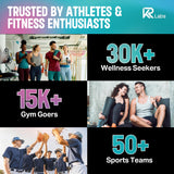 KR Labs gominolas sobre toalla de gimnasio para recuperación rápida