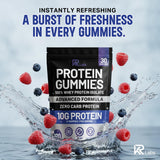 KR Labs estilo de vida en oficina mostrando snack proteico práctico