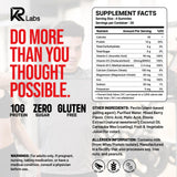 KR Labs porción de 4 gomitas en mano para control de dosis