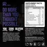 KR Labs porción de cuatro gomitas en mano lista para consumir