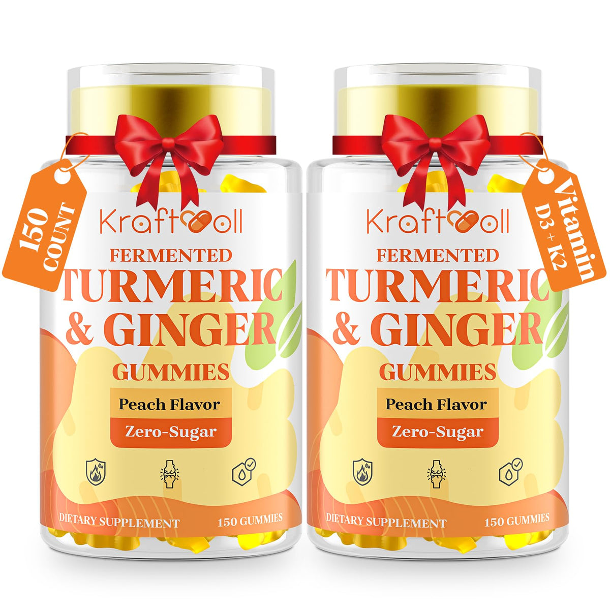 Kraftvoll envase frontal de gomitas veganas mostrando etiqueta y beneficios