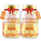 Kraftvoll envase frontal de gomitas veganas mostrando etiqueta y beneficios