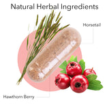 Kroeger Herb Circu Flow ingredientes botánicos incluyendo espino y cola de caballo