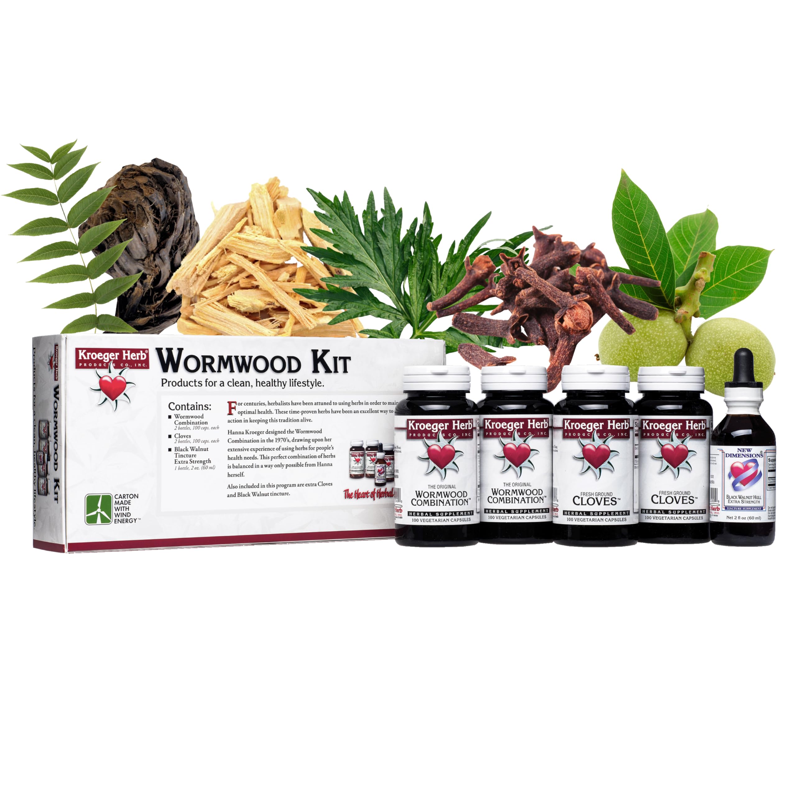 Kroeger empaque frontal mostrando ingredientes y beneficios