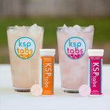 KSPtabs tableta en primer plano mostrando textura y facilidad de disolución