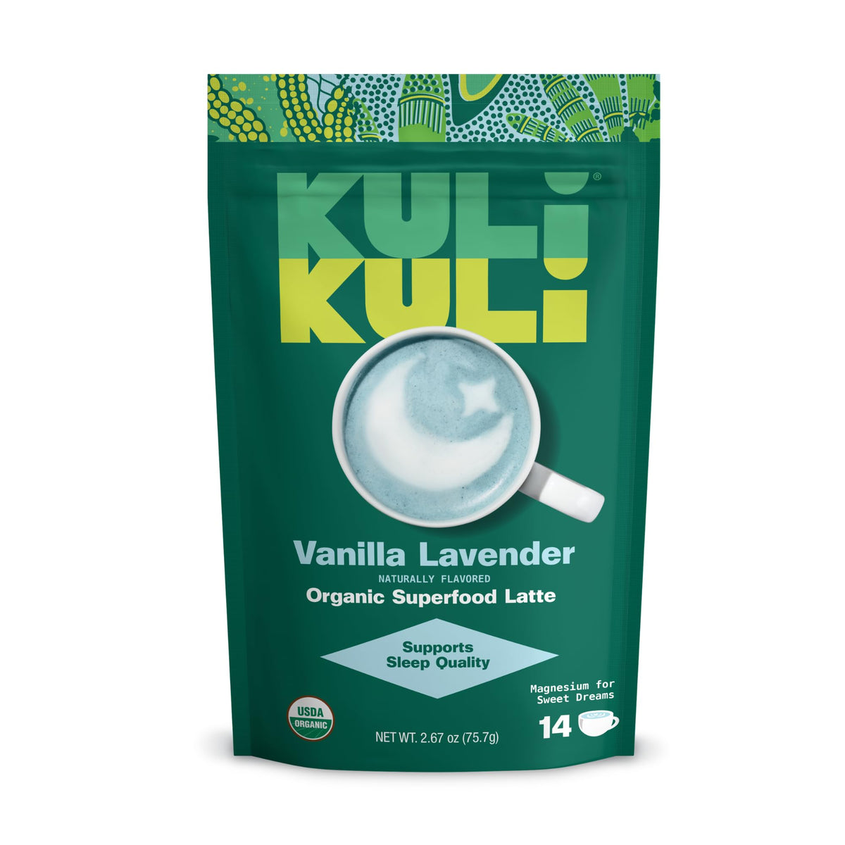 Kuli Kuli empaque frontal mostrando etiqueta y beneficios visibles