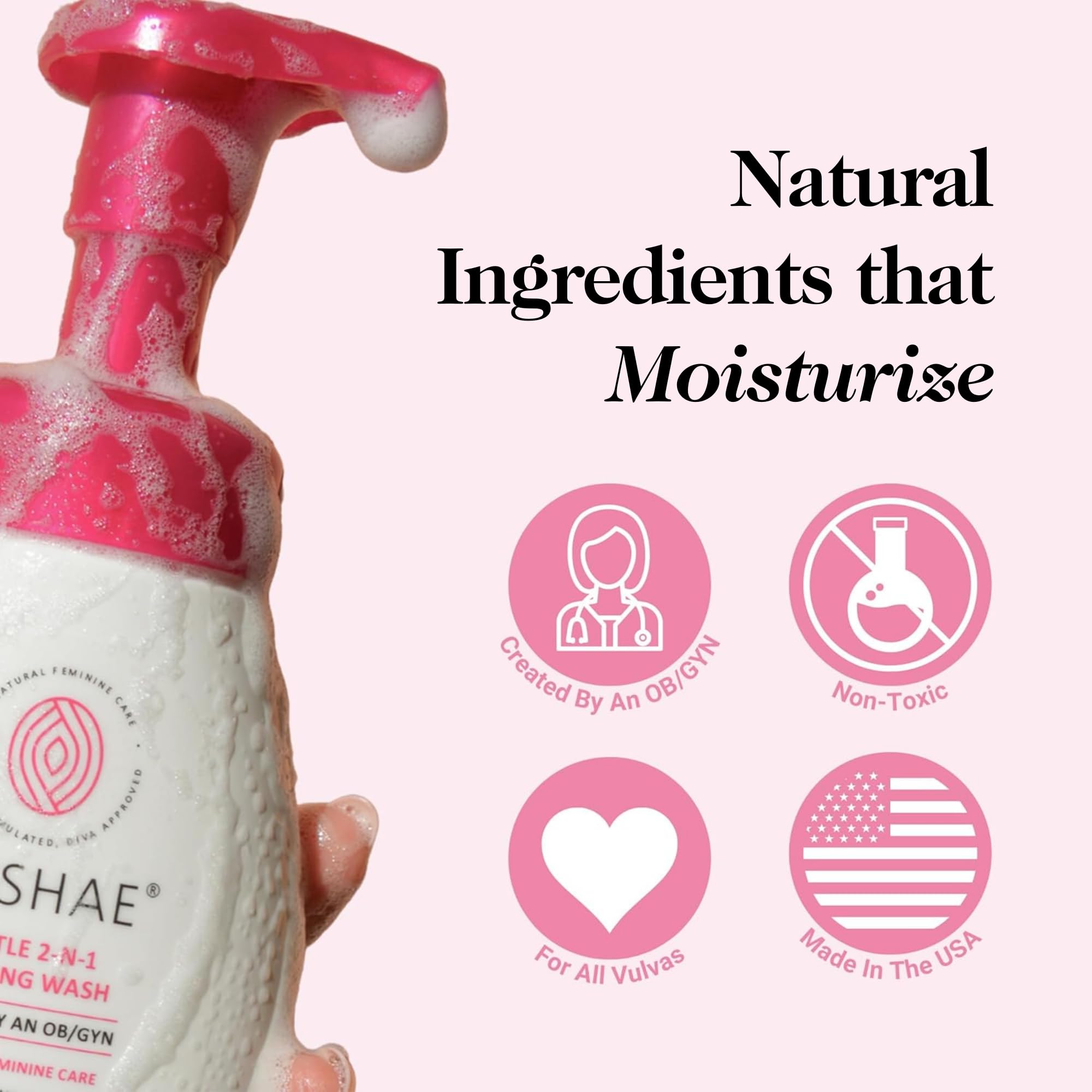 Kushae ingredientes naturales como aloe y granada resaltando nutrición