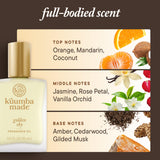 Kuumba Made comparación de tamaño en mano para visualizar 0.5 fl oz portátil