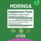 Kwala Nutrition close-up polvo moringa para verificar pureza
