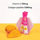 KWANGDONG etiqueta con ingredientes y aporte de colágeno marino 1000 mg