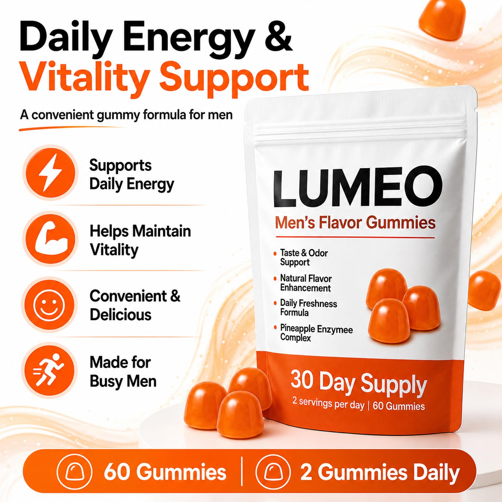 KWEZTY Lumeo gominola individual masticable mostrando color y forma apetecible
