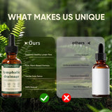 KXVUDE planta cleavers y trébol rojo, enfoque en ingredientes naturales