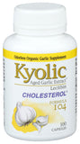 Kyolic etiqueta con lista de ingredientes y lecitina para mejor absorción