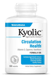 Kyolic frasco frontal Fórmula 106 mostrando presentación y beneficio circulatorio