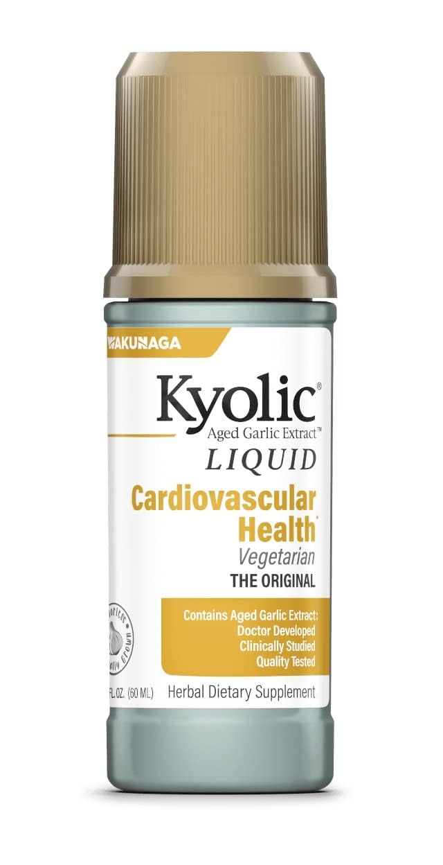 Kyolic frente del empaque mostrando etiqueta y beneficio circulatorio