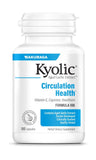 Kyolic envase Fórmula 106 frontal mostrando marca y beneficio circulatorio