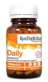 Kyolic Kyo-Dophilus detalle de cápsula fácil de tragar y estable