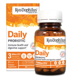 Kyolic Kyo-Dophilus frente del envase mostrando diseño y beneficios