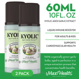 Maxi Health Kyolic botella abierta lista para consumo y conservación en nevera