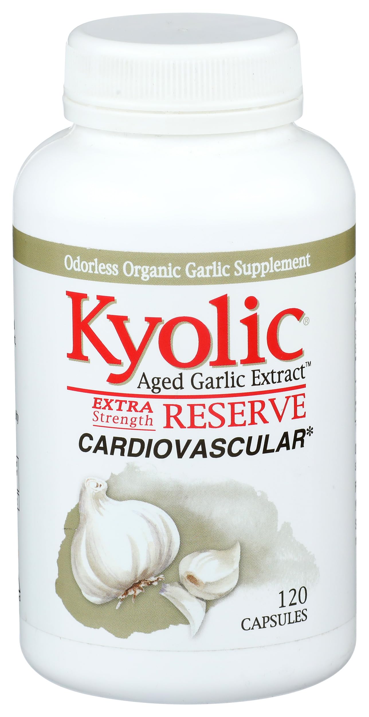 Kyolic Reserve cápsula en mano para comparar tamaño y facilidad de ingestión