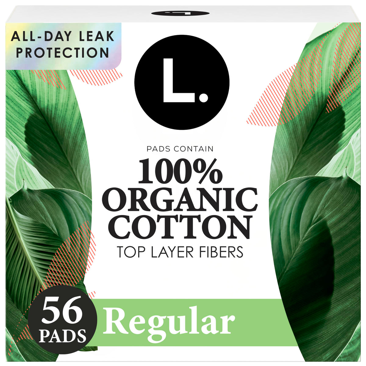 L. paquete frontal de compresas ultra delgadas para protección discreta