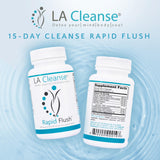LA Cleanse cápsulas en primer plano, textura clara y facilidad de uso