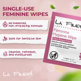 LA Fresh toallita desplegada con textura suave para limpieza delicada