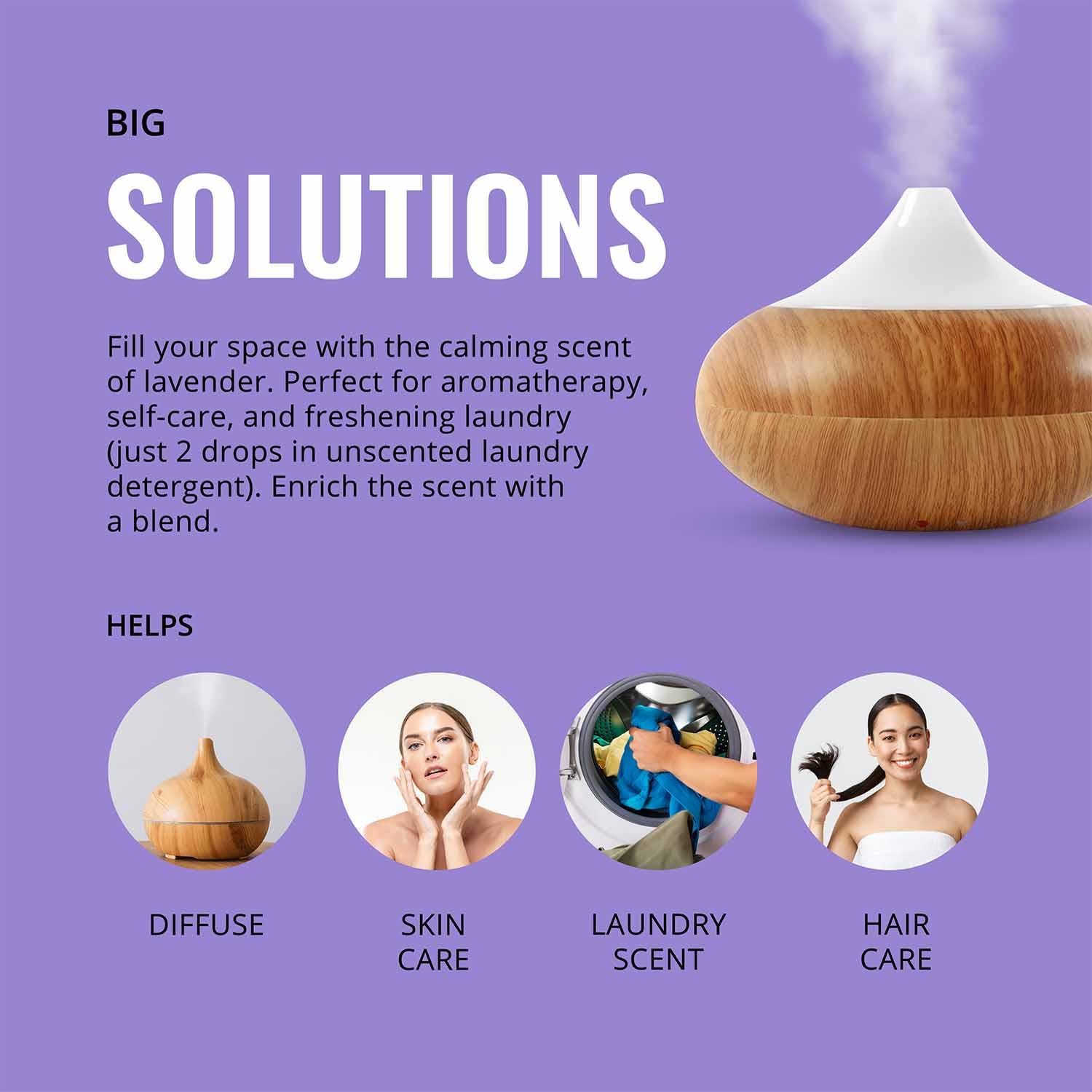 Lab Bulks Essential Oil velas artesanales hechas con aceite de lavanda