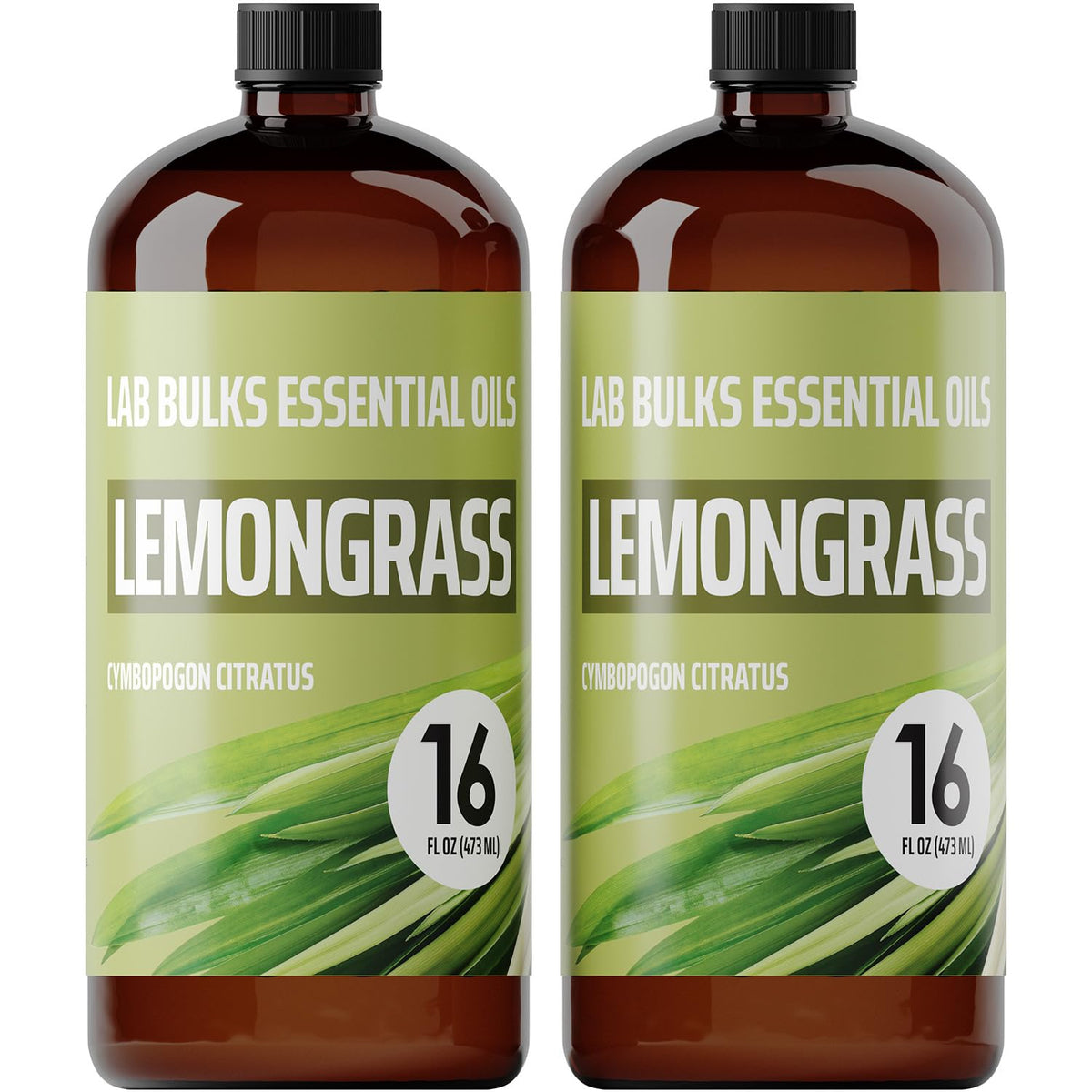 Lab Bulks Essential Oil botella frontal mostrando volumen y marca, ideal para proyectos a granel