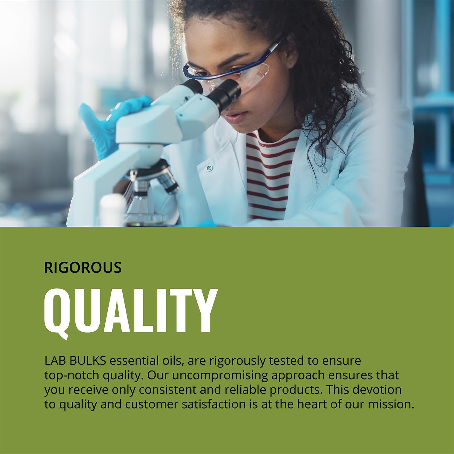 Lab Bulks Essential Oil menta gota cayendo que sugiere dosificación precisa