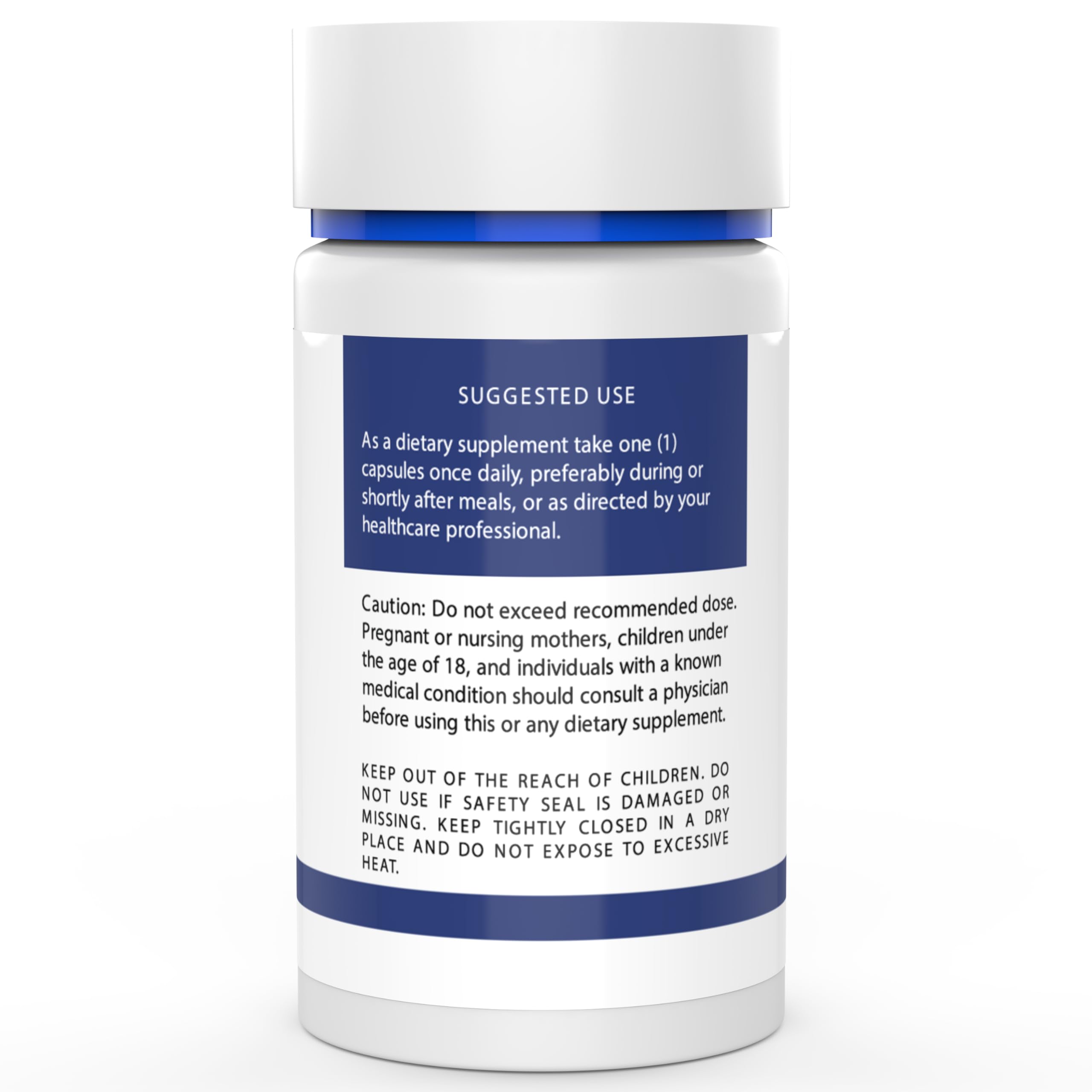 Lab Tested Supplements COA impreso visible junto al frasco para verificación