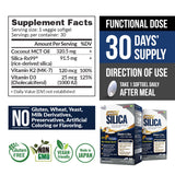 LABO Nutrition primer plano de la cápsula blanda mostrando textura y facilidad de deglución