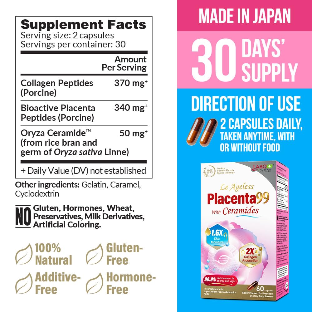 LABO Nutrition blíster con 60 cápsulas y protección de frescura
