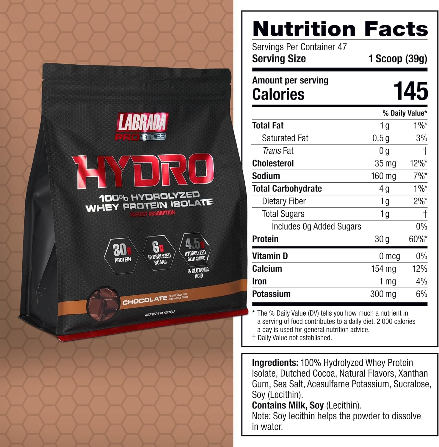 Labrada Hydro batido en contexto de gimnasio, ideal para recuperación y soporte post entrenamiento